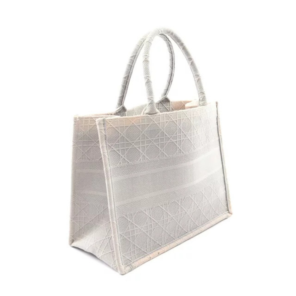 Dior TOTE Bag Gray  BOOK Christian Canvas